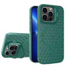 For iPhone 13 Pro Hollow Cooling Lens Holder MagSafe Magnetic TPU Phone Case(Green) - 1