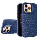 For iPhone 11 Pro Max Hollow Cooling Lens Holder MagSafe Magnetic TPU Phone Case(Blue) - 1