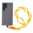 Universal Mobile Phone Anti-lost Twists Long Lanyard(Orange Yellow) - 1