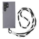 Universal Mobile Phone Anti-lost Twists Long Lanyard(Black Grey) - 1