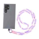 Universal Mobile Phone Anti-lost Twists Long Lanyard(Pink Purple) - 1