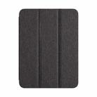 For iPad Air 10.9 2022 / 2020 ZGA Tri-Fold Voltage Smart Leather Tablet Case(Grey) - 1