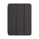 For iPad 10th Gen 10.9 2022 ZGA Tri-Fold Voltage Smart Leather Tablet Case(Grey) - 1