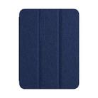 For iPad 10th Gen 10.9 2022 ZGA Tri-Fold Voltage Smart Leather Tablet Case(Blue) - 1