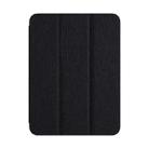 For iPad mini 6 ZGA Tri-Fold Voltage Smart Leather Tablet Case(Black) - 1