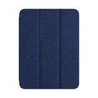 For iPad mini 6 ZGA Tri-Fold Voltage Smart Leather Tablet Case(Blue) - 1
