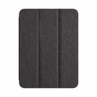 For iPad 10.2 2021/2020/2019 ZGA Tri-Fold Voltage Smart Leather Tablet Case(Grey) - 1