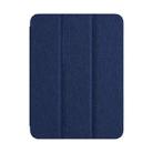 For iPad 10.2 2021/2020/2019 ZGA Tri-Fold Voltage Smart Leather Tablet Case(Blue) - 1