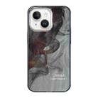 For iPhone 15 Illustration Pattern Radiation Design Full Coverage Shockproof Phone Case(Wash Painting) - 1