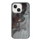 For iPhone 14 Illustration Pattern Radiation Design Full Coverage Shockproof Phone Case(Wash Painting) - 1