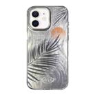 For iPhone 12 Illustration Pattern Radiation Design Full Coverage Shockproof Phone Case(Sunset Frond) - 1