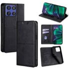 For Motorola Moto G Stylus 5G 2025 Cow Texture Magnetic Leather Phone Case(Black) - 1