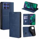 For Motorola Moto G Stylus 5G 2025 Cow Texture Magnetic Leather Phone Case(Blue) - 1