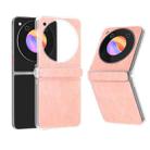 For ZTE nubia Flip/Libero Flip PU Leather Black Edge Phone Case(Pink) - 1