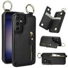 For Samsung Galaxy S23 FE 5G Litchi Texture Zipper Double Buckle Card Bag Phone Case(Black) - 1
