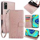 For CUBOT P40 Tree & Deer Embossed Leather Phone Case(Rose Gold) - 1