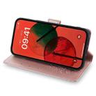 For Motorola Moto G 5G 2025 Tree & Deer Embossed Leather Phone Case(Rose Gold) - 3