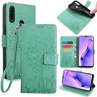 For OPPO A8 / A31 2020 Tree & Deer Embossed Leather Phone Case(Green) - 1