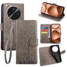 For OPPO Find X8 Ultra Tree & Deer Embossed Leather Phone Case(Grey) - 1
