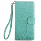 For vivo X200 Pro 5G Tree & Deer Embossed Leather Phone Case(Green) - 2