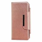 For iPhone 16 Pro Max Multifunctional Seven Cards Wallet Leather Phone Case(Rose Gold) - 2