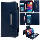 For iPhone 16 Pro Multifunctional Seven Cards Wallet Leather Phone Case(Royal Blue) - 1