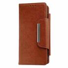 For iPhone 16 Pro Multifunctional Seven Cards Wallet Leather Phone Case(Brown) - 2