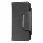 For iPhone 16 Plus Multifunctional Seven Cards Wallet Leather Phone Case(Grey) - 2