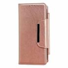 For iPhone 16 Plus Multifunctional Seven Cards Wallet Leather Phone Case(Rose Gold) - 2