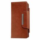 For iPhone 16 Plus Multifunctional Seven Cards Wallet Leather Phone Case(Brown) - 2