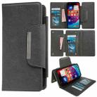 For iPhone 16 Multifunctional Seven Cards Wallet Leather Phone Case(Grey) - 1