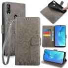 For Oukitel C16 Pro / C16 Tree & Deer Embossed Leather Phone Case(Grey) - 1