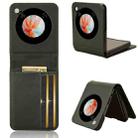 For ZTE nubia Flip / Libero Flip PU Leather PC Phone Case(Dark Green) - 1