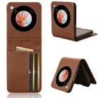 For ZTE nubia Flip / Libero Flip PU Leather PC Phone Case(Brown) - 1