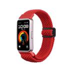 For Huawei Band 9 / 8 Magnetic Buckle Nylon Braid Watch Band(Red) - 1