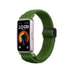 For Huawei Band 9 / 8 Magnetic Buckle Nylon Braid Watch Band(Green) - 1