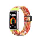 For Huawei Band 9 / 8 Magnetic Buckle Nylon Braid Watch Band(Bright Orange) - 1