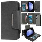 For Samsung Galaxy S23 FE 5G Multifunctional 7-Card Wallet Leather Phone Case(Grey) - 1