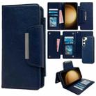 For Samsung Galaxy S23 5G Multifunctional 7-Card Wallet Leather Phone Case(Royal Blue) - 1