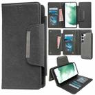 For Samsung Galaxy S22+ 5G Multifunctional 7-Card Wallet Leather Phone Case(Grey) - 1