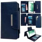 For Samsung Galaxy S22+ 5G Multifunctional 7-Card Wallet Leather Phone Case(Royal Blue) - 1