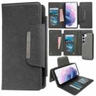 For Samsung Galaxy S21+ 5G Multifunctional 7-Card Wallet Leather Phone Case(Grey) - 1