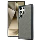 For Samsung Galaxy S24 Ultra 5G Cowhide Texture Back Cover Phone Case(Grey) - 1