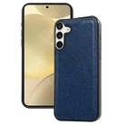 For Samsung Galaxy S24+ 5G Cowhide Texture Back Cover Phone Case(Royal Blue) - 1