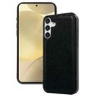 For Samsung Galaxy S24 5G Cowhide Texture Back Cover Phone Case(Black) - 1