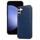 For Samsung Galaxy S23 FE 5G Cowhide Texture Back Cover Phone Case(Royal Blue) - 1