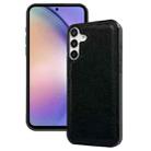 For Samsung Galaxy A54 5G Cowhide Texture Back Cover Phone Case(Black) - 1