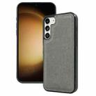 For Samsung Galaxy S23+ 5G Cowhide Texture Back Cover Phone Case(Grey) - 1