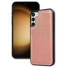 For Samsung Galaxy S23+ 5G Cowhide Texture Back Cover Phone Case(Rose Gold) - 1