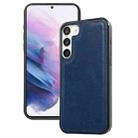 For Samsung Galaxy S21+ 5G Cowhide Texture Back Cover Phone Case(Royal Blue) - 1
